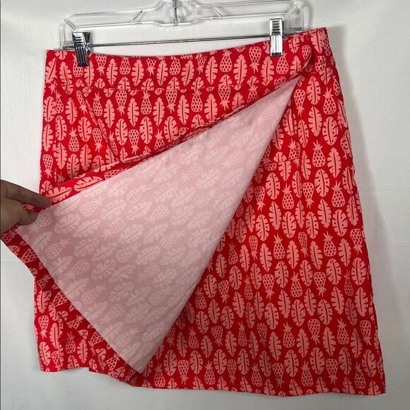 Rip Skirt Hawaii Cover Up Activewear Wrap Skirt In Red & Pink Sz M length 1 - Picture 3 of 5